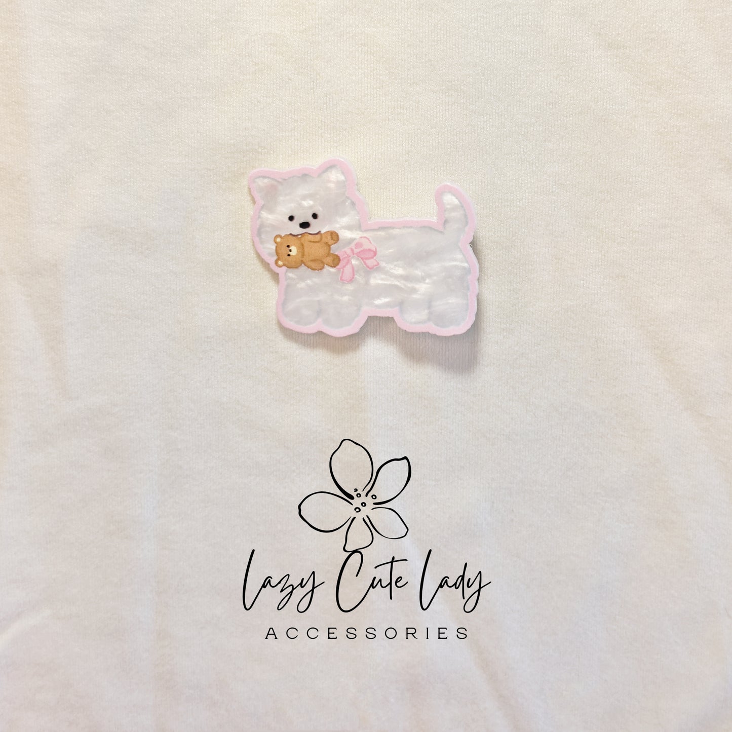 Acrylic Animal Friends Hair Clips – Shiny Cartoon Puppy & Kitty Barrettes | 6 Styles