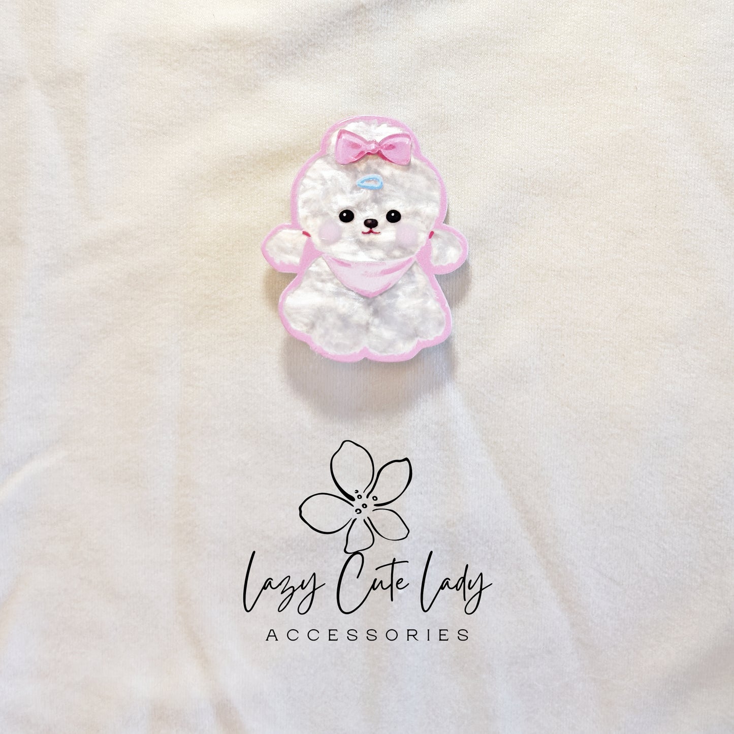 Acrylic Animal Friends Hair Clips – Shiny Cartoon Puppy & Kitty Barrettes | 6 Styles