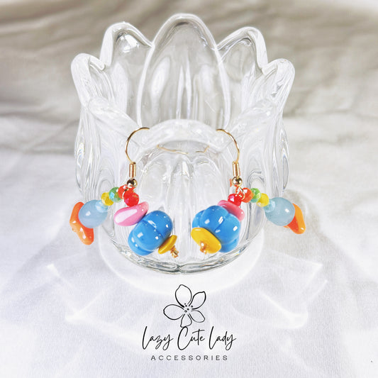Candy-inspired Handmade Beaded Earrings