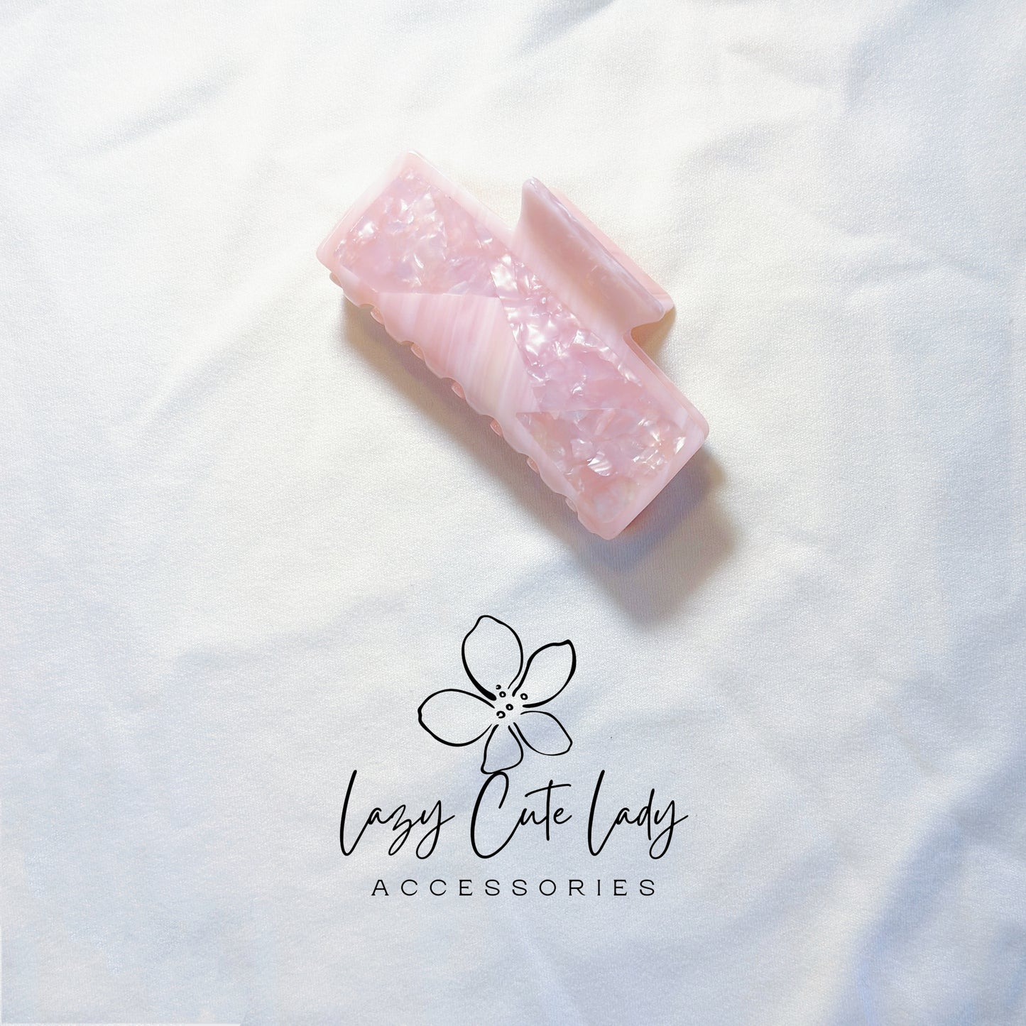 Geometric Acetate Hair Claw Clip – Eco-Friendly Resin Claw in Modern Colorblock Design | 3.5" Strong Grip for Thick Hair