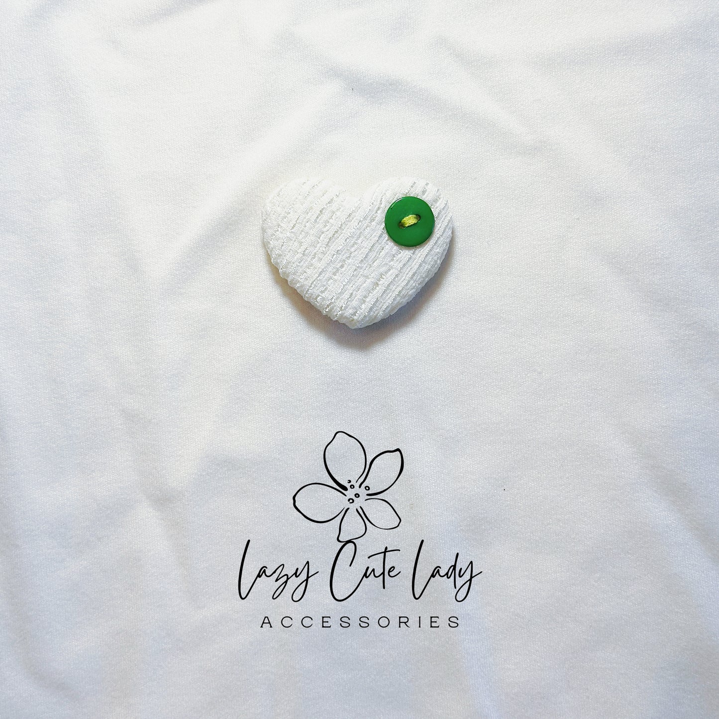 Colorful Heart Hair Clips – Textured Fabric Barrettes with Button Accent | Cute & Soft Hair Accessories for Girls, Toddlers & Gifting