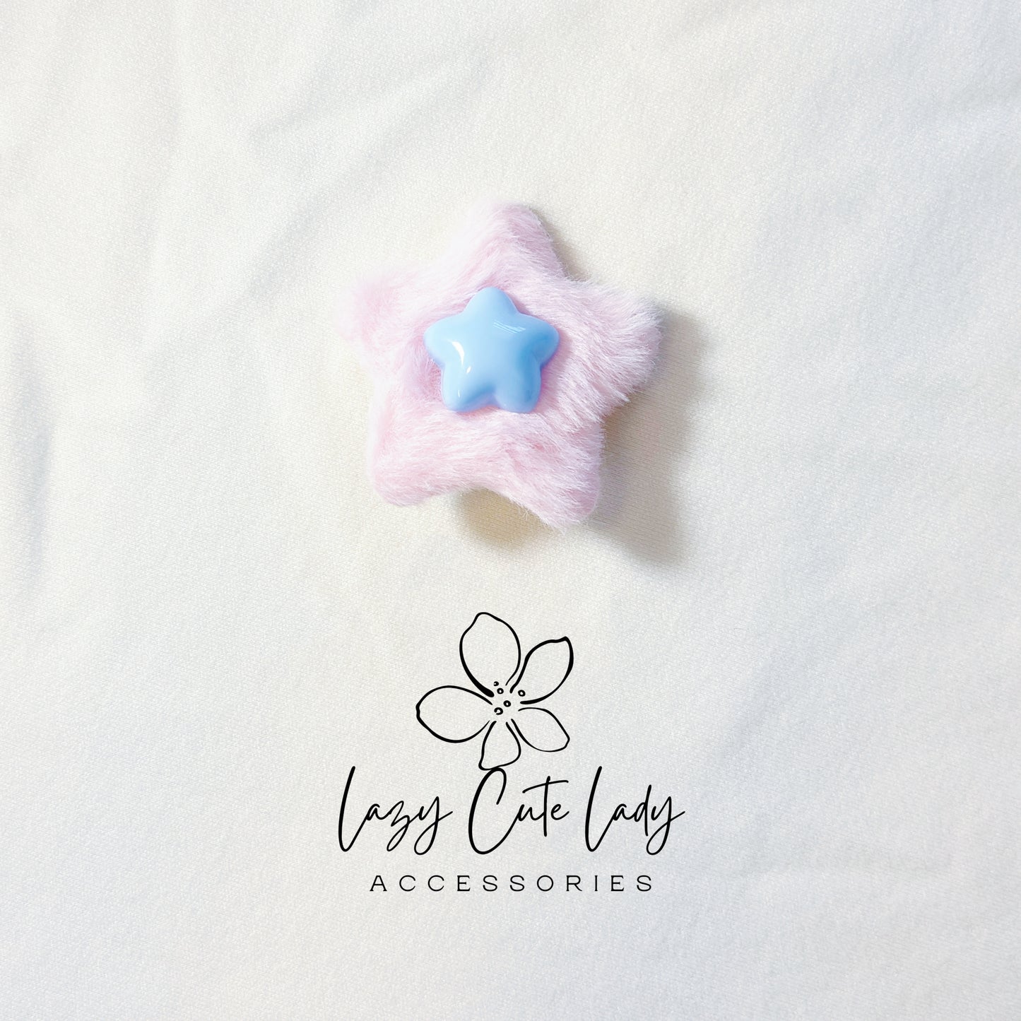 Fluffy Star Hair Clips – Colorful Plush Star Barrettes in 4 Cute Styles | Soft Hair Accessories for Girls, Toddlers & Gifting