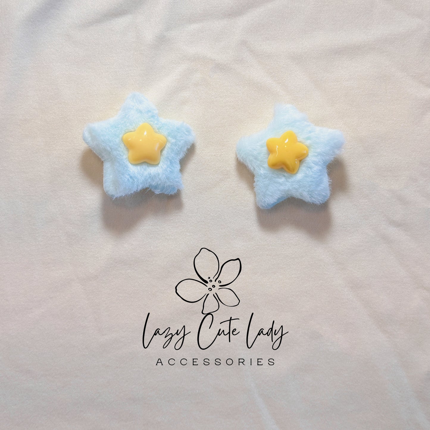 Fluffy Star Hair Clips – Colorful Plush Star Barrettes in 4 Cute Styles | Soft Hair Accessories for Girls, Toddlers & Gifting