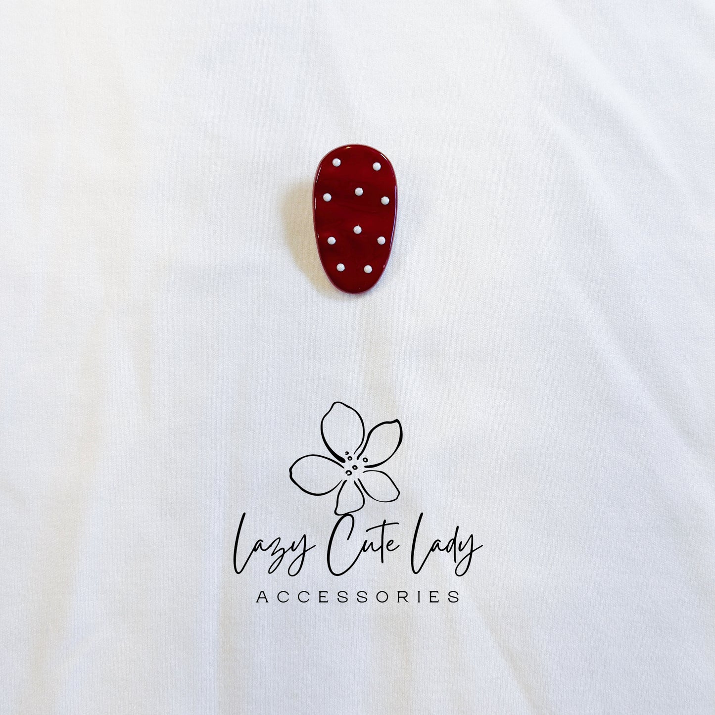 Cute Polka Dot Oval Hair Clips-Candy Color Polka Dot Hair Clips for Girls – Kawaii Barrettes, Cute Non-slip Hair Accessories
