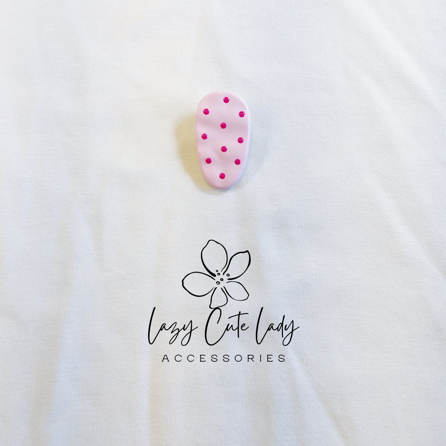 Cute Polka Dot Oval Hair Clips-Candy Color Polka Dot Hair Clips for Girls – Kawaii Barrettes, Cute Non-slip Hair Accessories