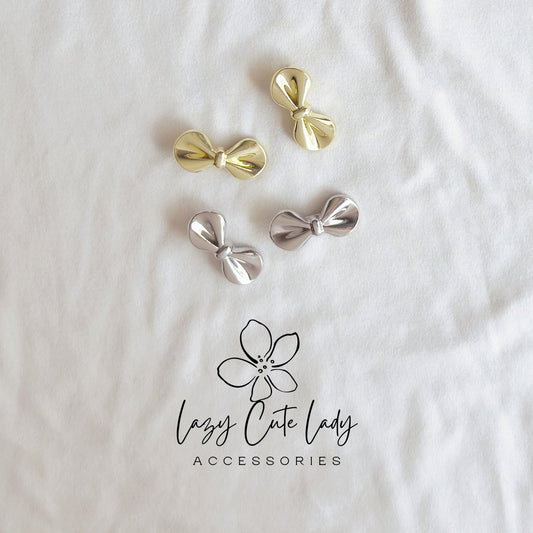 Metallic Bow Hair Clips – Chic & Minimalist Elegance