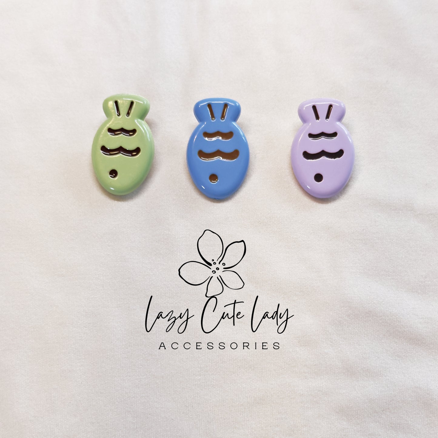 Lazy Cute Lady – Mini Fish Clip Collection- Baby hair Clips- Cute hair Clips- Gift