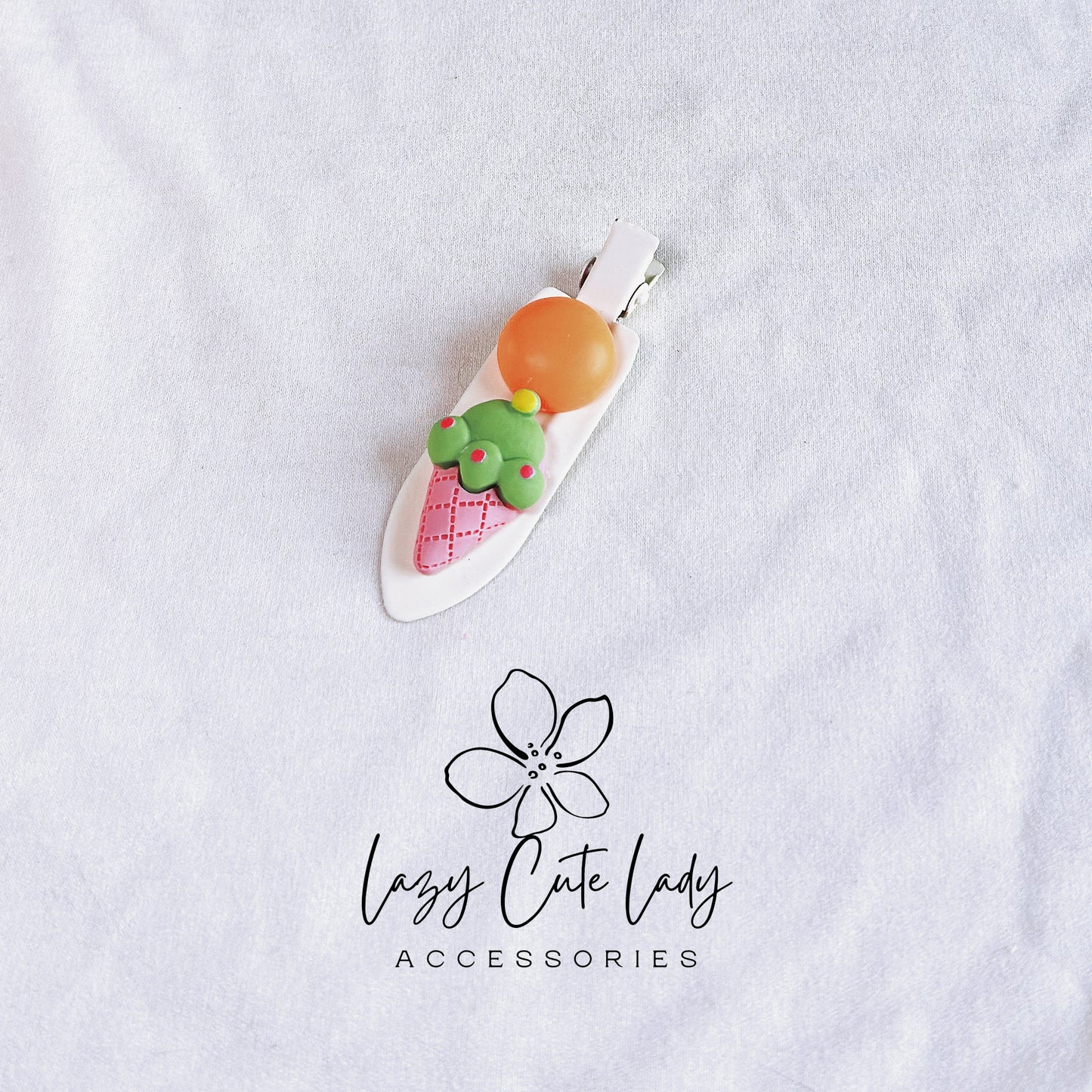 Colorful Candy and Snacks-themed Hair Clips Set