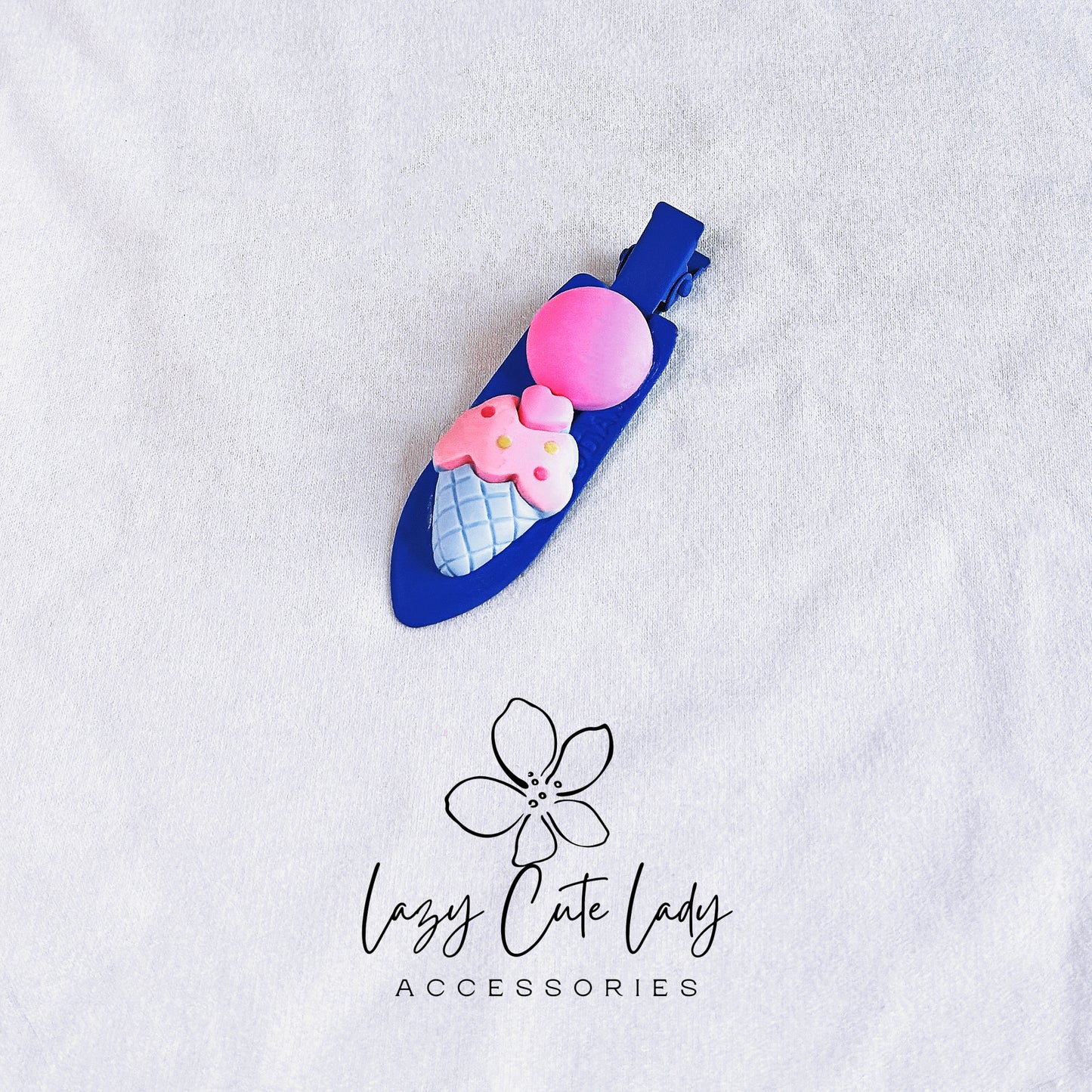 Colorful Candy and Snacks-themed Hair Clips Set