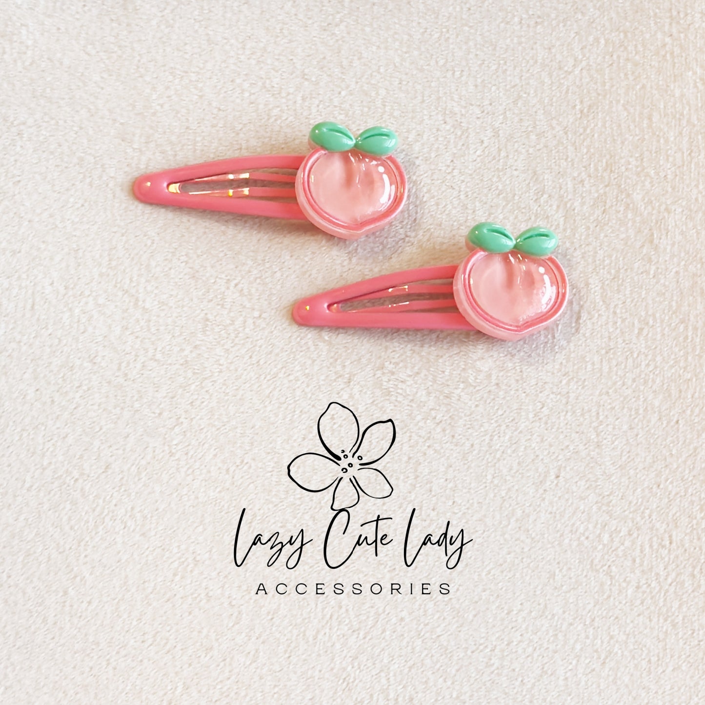 Fruit Hair Clips – Cute Snap Barrettes for Kids (Set of 5 Fruits)