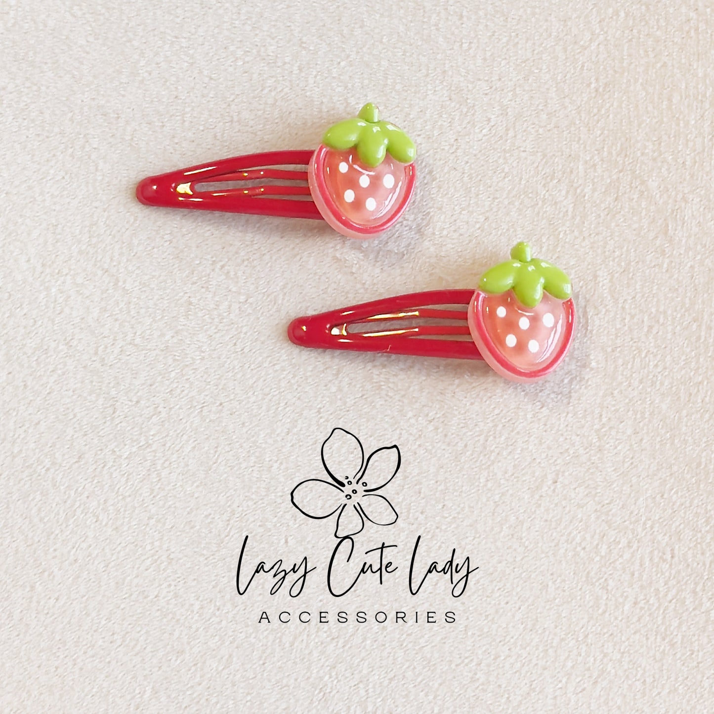 Fruit Hair Clips – Cute Snap Barrettes for Kids (Set of 5 Fruits)
