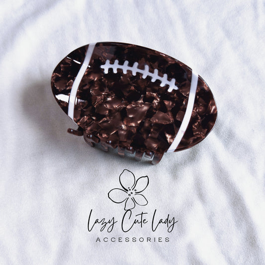 Acetate Football Hair Claw