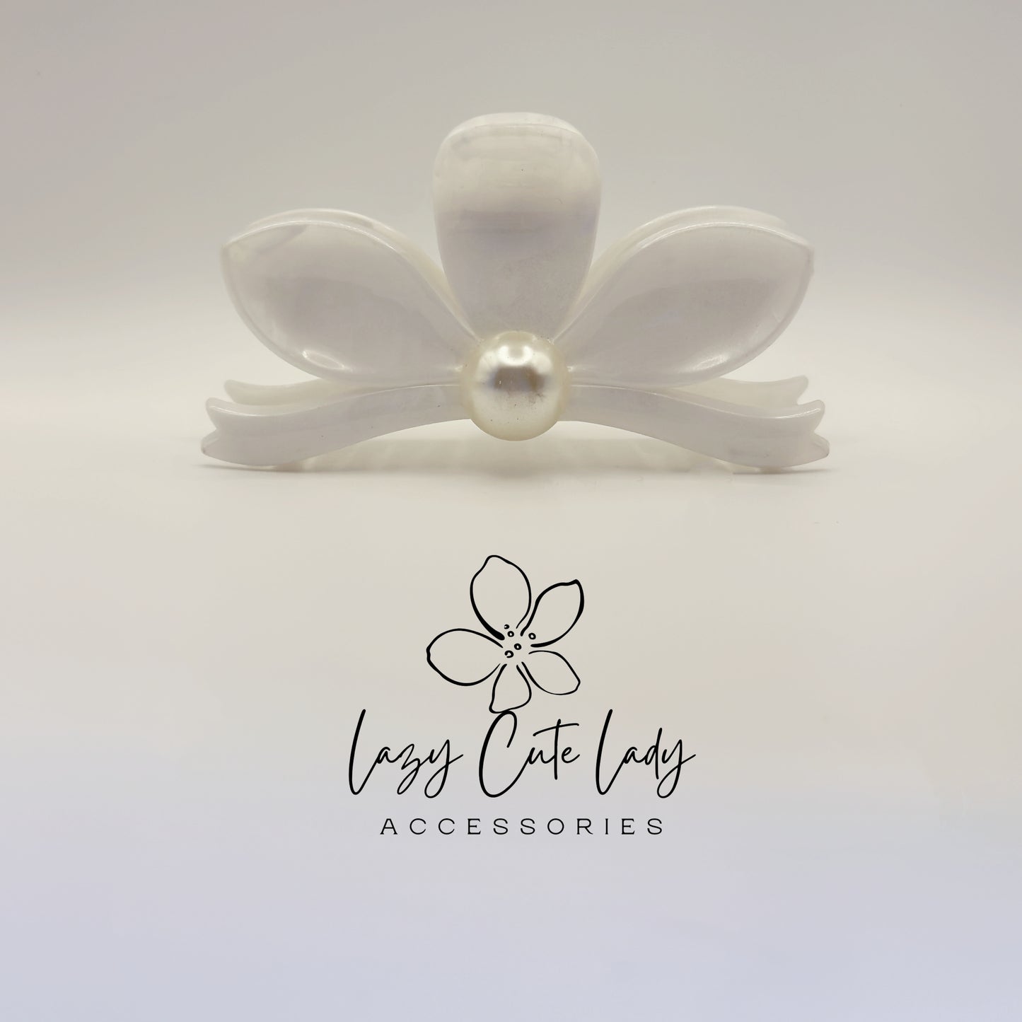 Acetate Dragonfly Hair Claw Clip with Pearl Accent