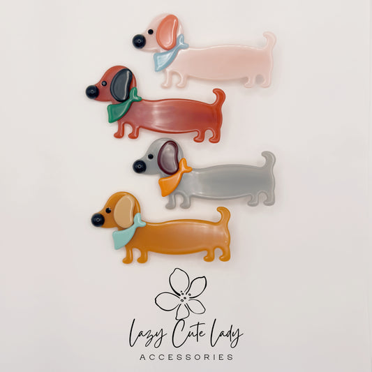 Dachshund Dog Hair Clip – Cute Sausage Dog Barrette