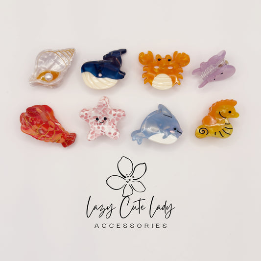 Ocean Animal Hair Claw Clips – Eco-Friendly Cute Marine Collection