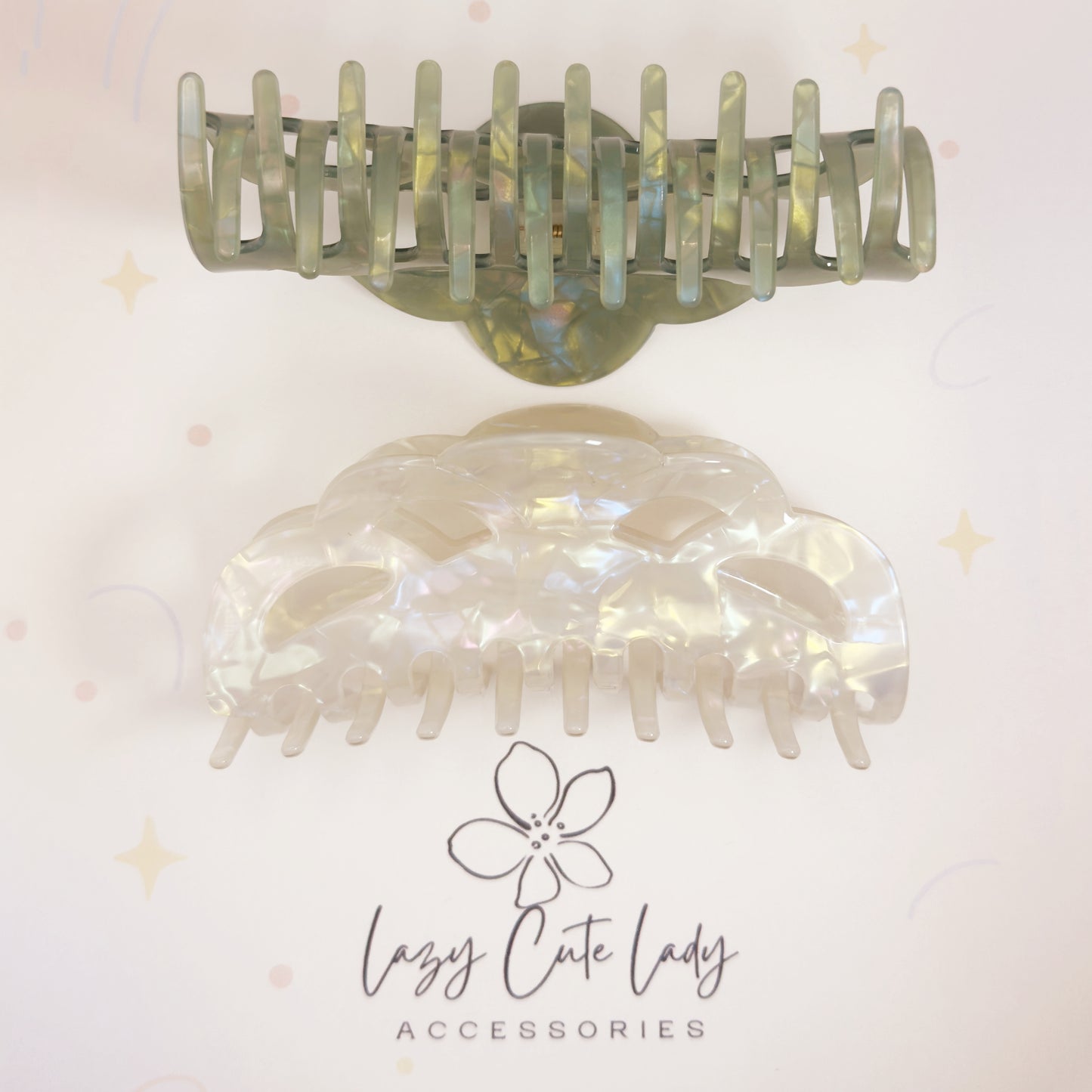 Tropical Leaf Acetate Hair Claw – Eco-Friendly Jungle Style