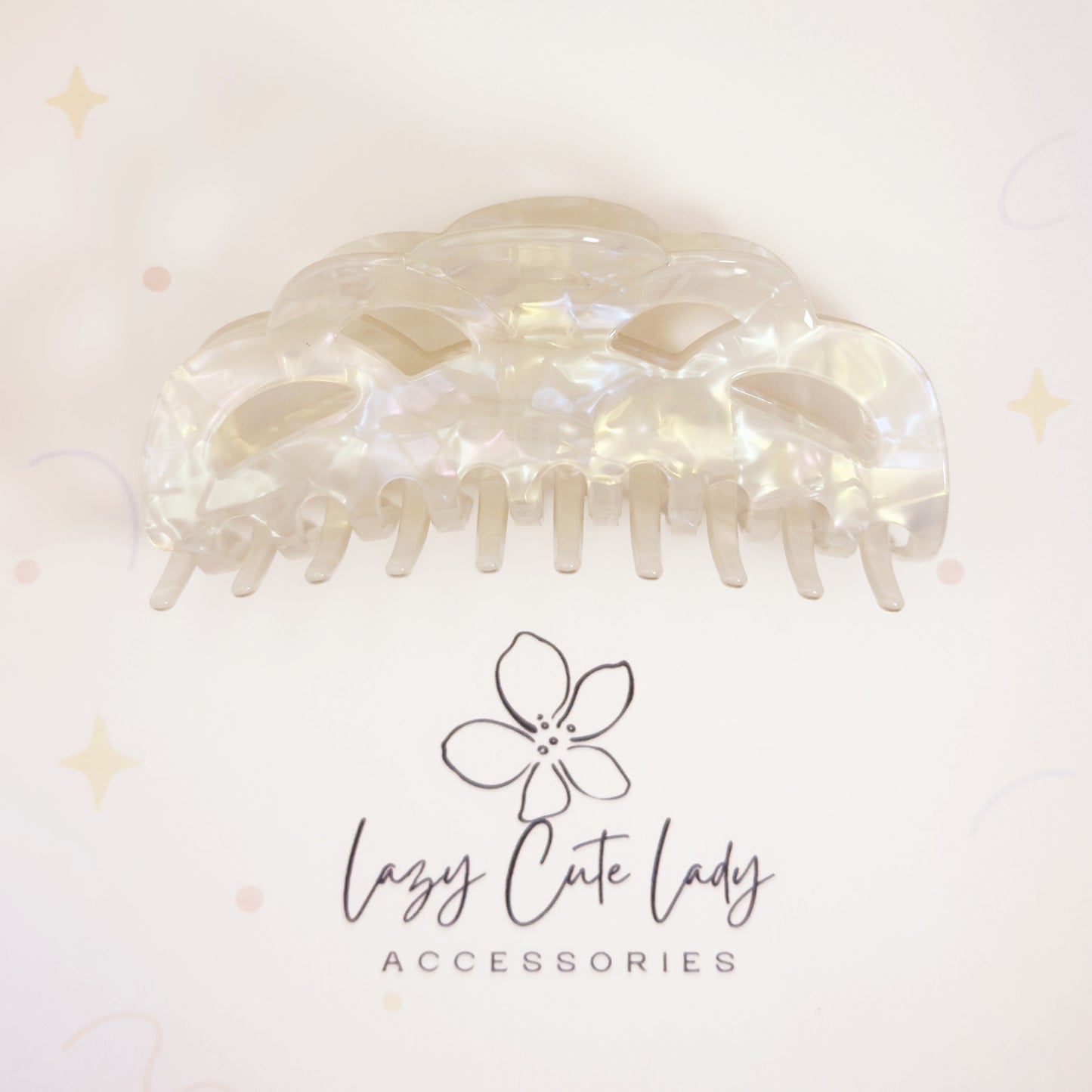Tropical Leaf Acetate Hair Claw – Eco-Friendly Jungle Style