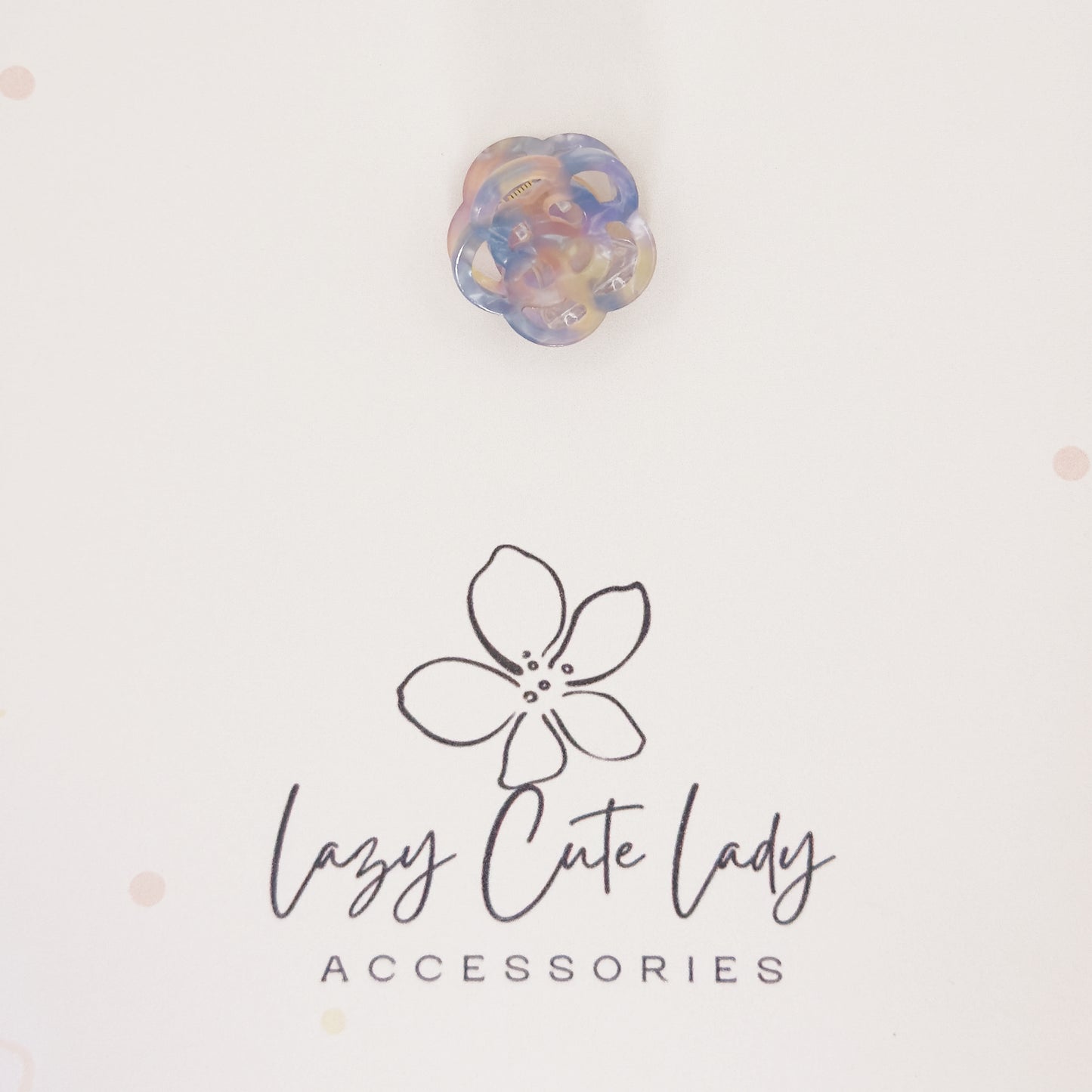 Mini Flower-Shaped Claw Clips – Colorful and Eco-Friendly Acetate Clips