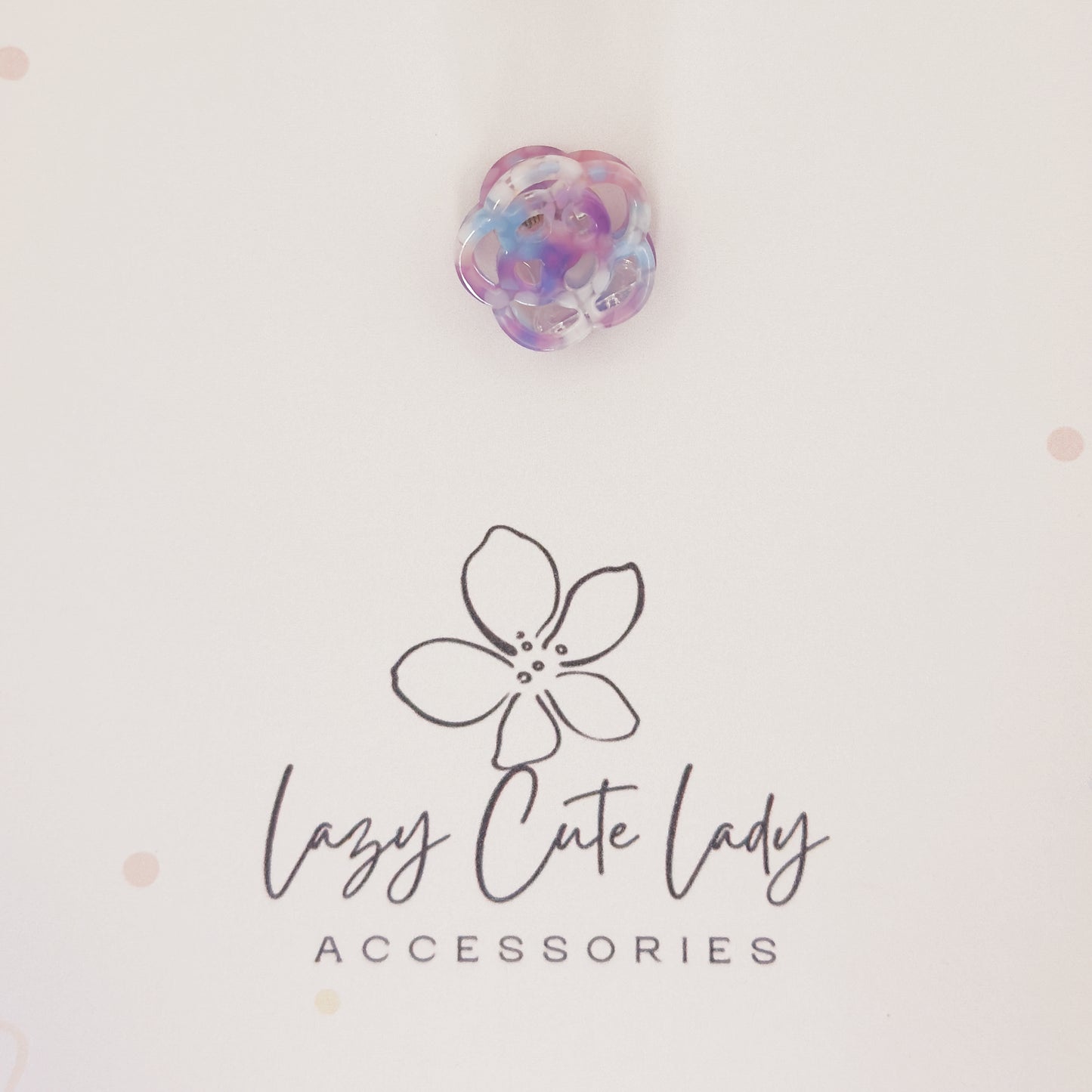Mini Flower-Shaped Claw Clips – Colorful and Eco-Friendly Acetate Clips