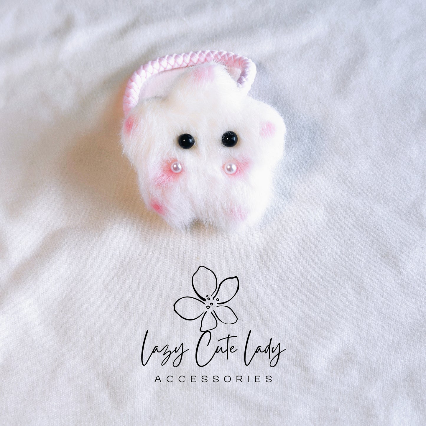 Fuzzy Cartoon Star Hair Clips and Ties with Adorable Eyes – Cute and Versatile Accessories