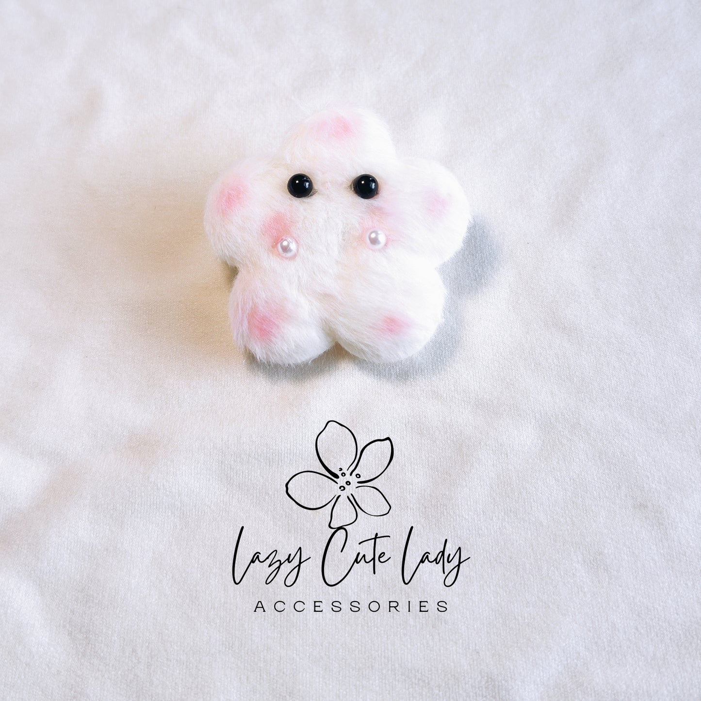 Fuzzy Cartoon Star Hair Clips and Ties with Adorable Eyes – Cute and Versatile Accessories