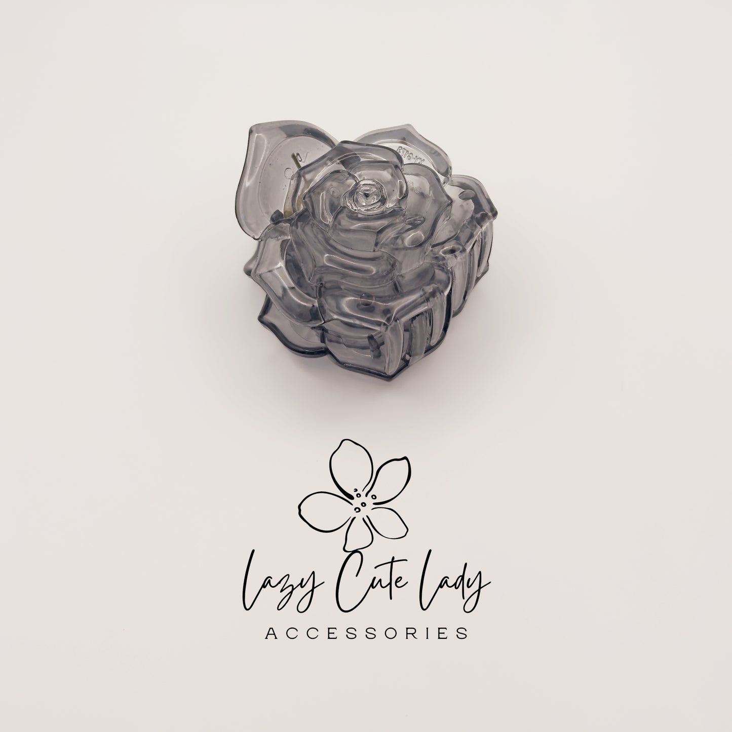 Rose Hair Claw Clips – Large Flower Cellulose Acetate Hair Accessories for Women and Girls