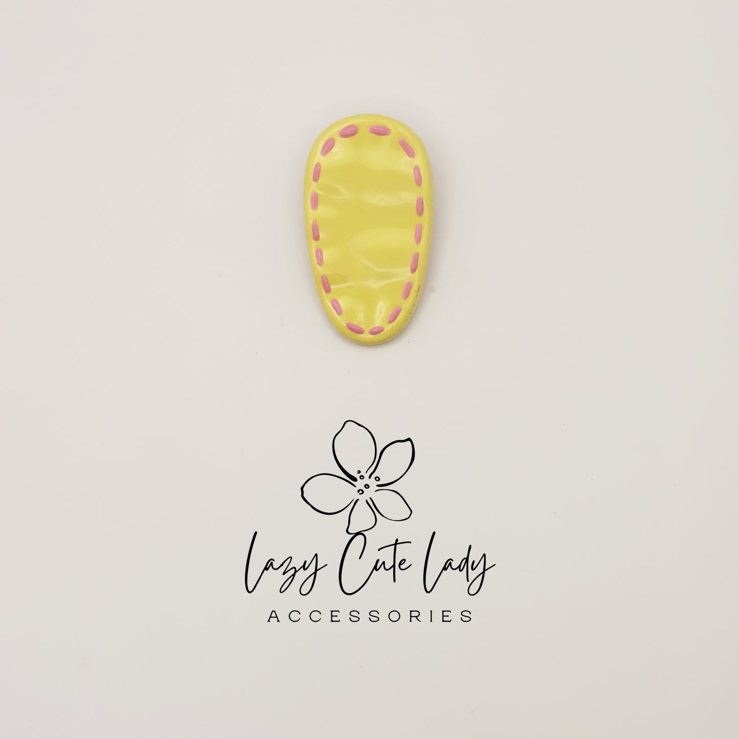 Pastel Stitch Hair Clips – Cute Resin Snap Clips for Girls and Women, Oval & Long Barrette Styles