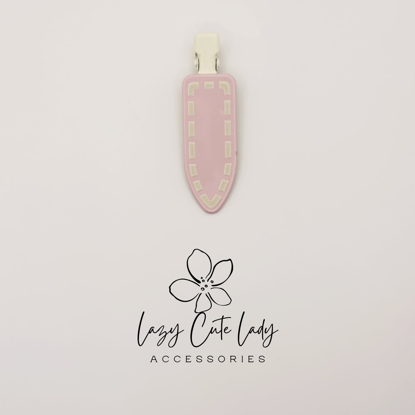 Pastel Stitch Hair Clips – Cute Resin Snap Clips for Girls and Women, Oval & Long Barrette Styles