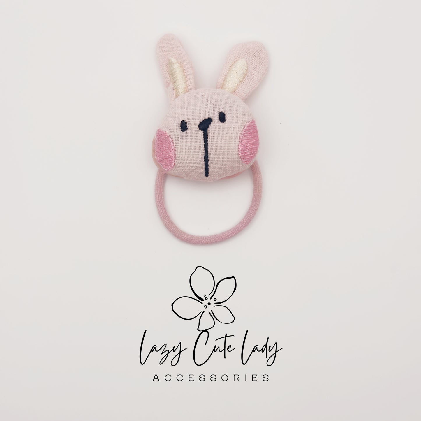 Cute Animal Hair Ties for Kids – Bunny, Bear, Koala, Puppy &Duck Fabric Hair Accessories