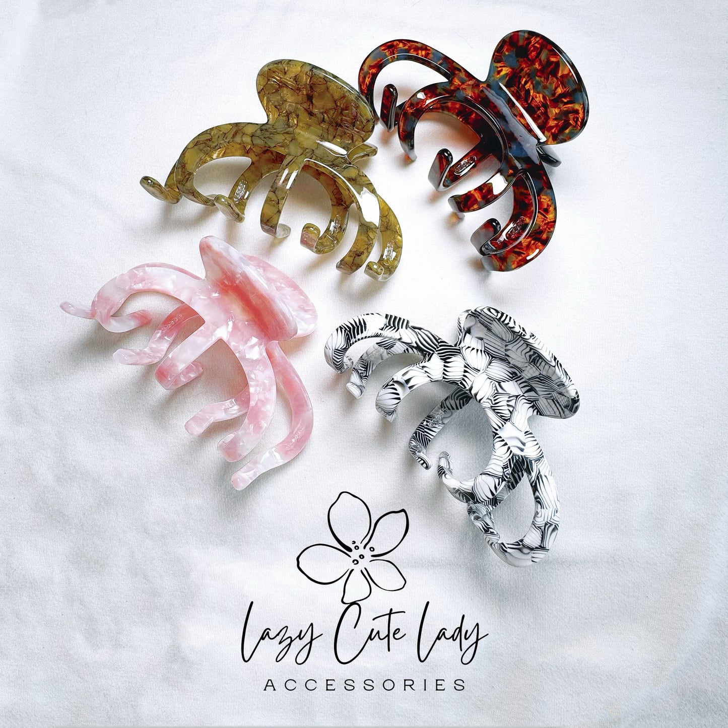 Eco-Friendly Jellyfish Hair Claw - Minimalist & Trendy Hair Accessory