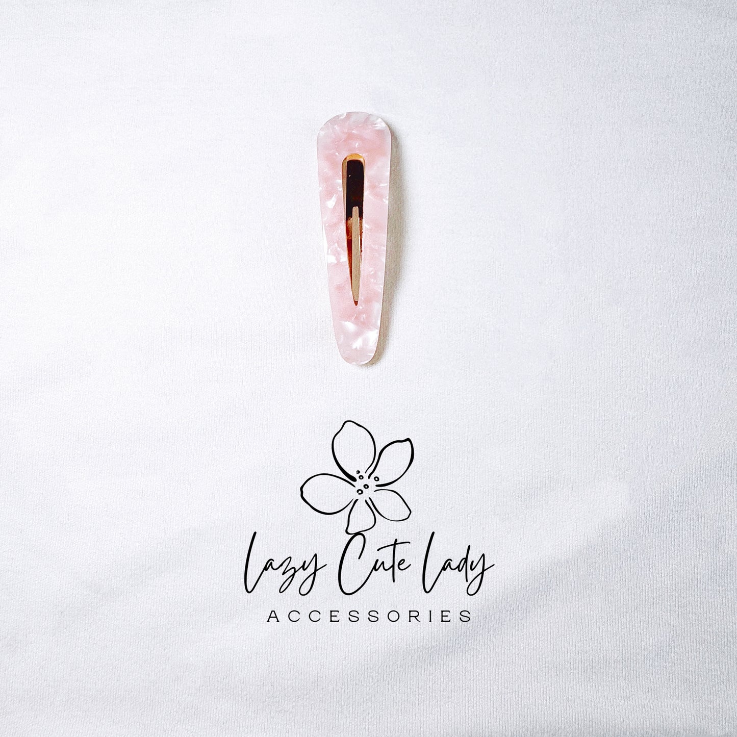 Eco-Friendly Acetate Snap Clips - Colorful & Pink Tick-Tack Hair Clips