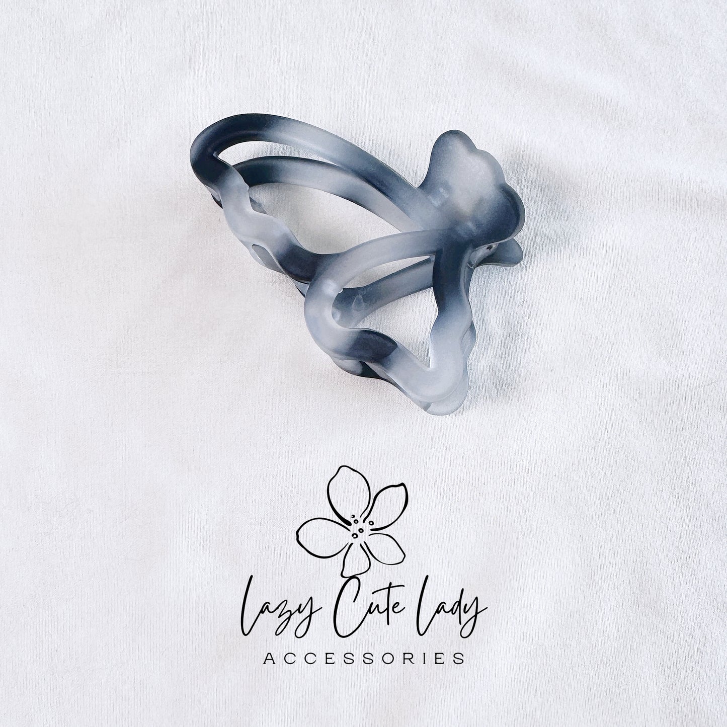 Minimalist Ink-Wash Hair Claw Collection - Elegant & Artistic Design