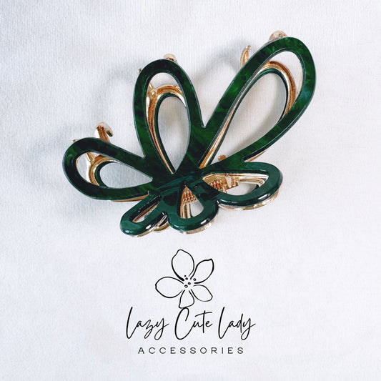 Butterfly Hair Claw - Eco-Friendly Acetate & Metal in Two Sizes