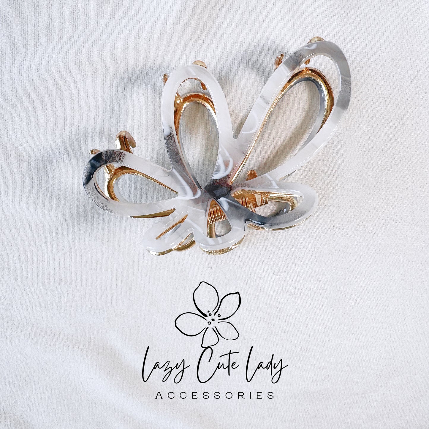Butterfly Hair Claw - Eco-Friendly Acetate & Metal in Two Sizes