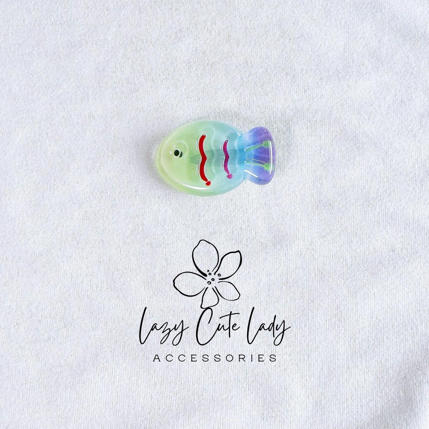 Cute Rainbow Fish Hair Clips & Hair Ties – Perfect for Beach Vibes