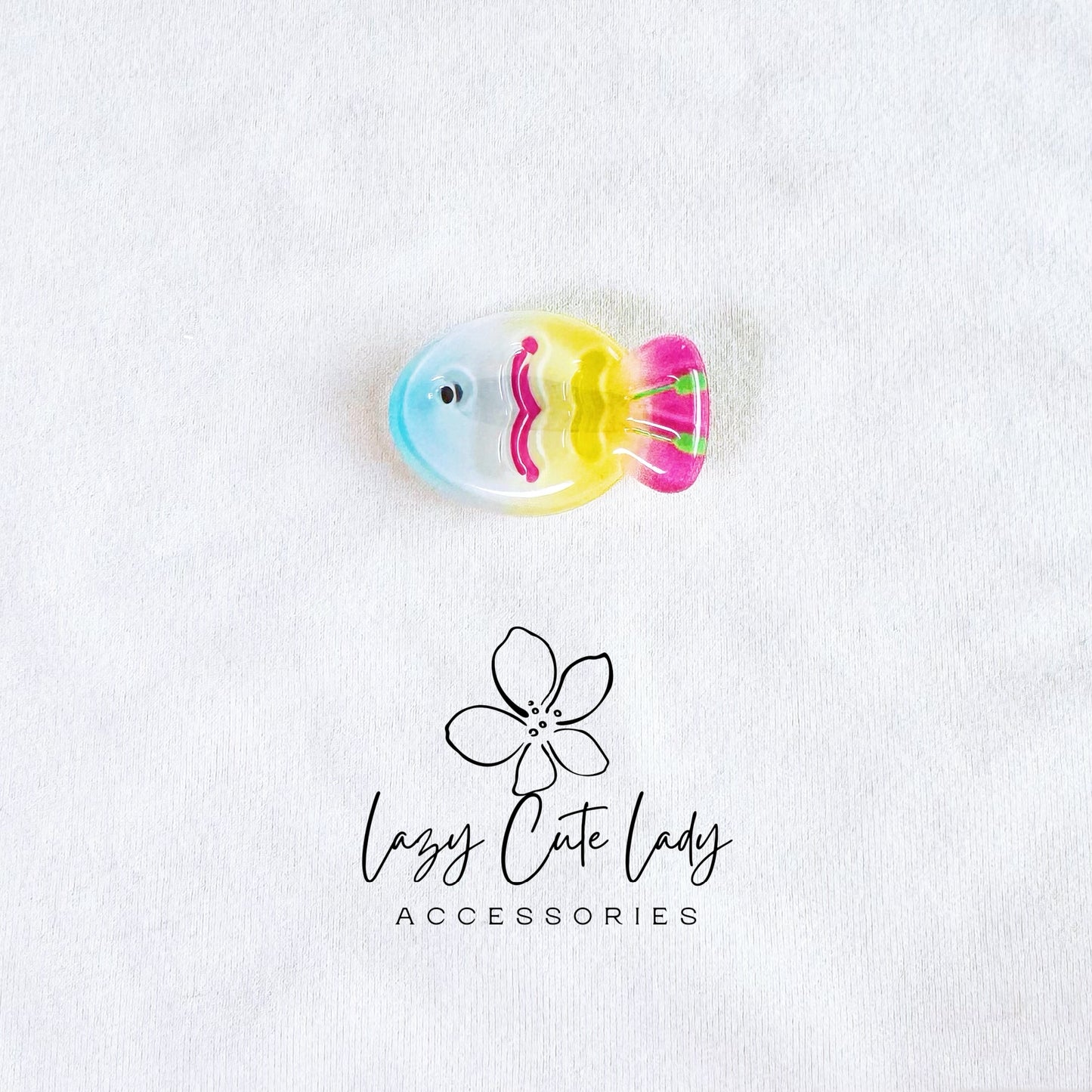 Cute Rainbow Fish Hair Clips & Hair Ties – Perfect for Beach Vibes