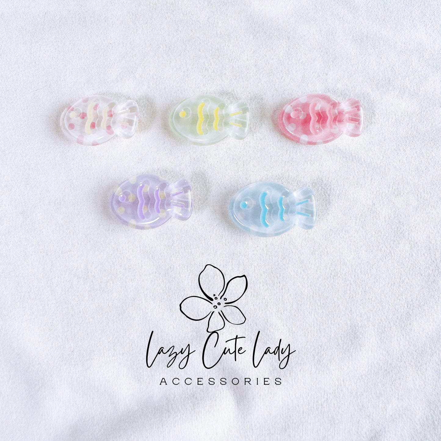 Transparent Candy-Colored Fish Hair Clips – Sweet & Adorable Hair Accessories