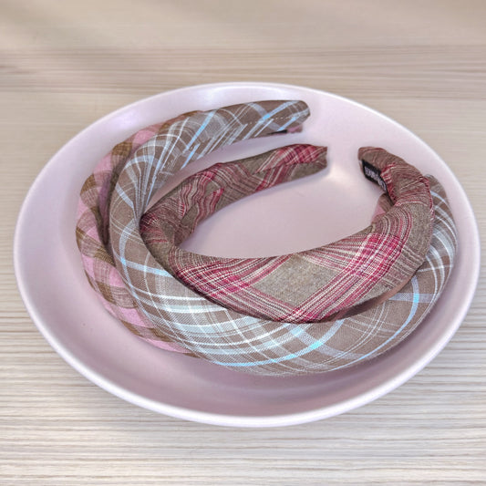 Fabric Checkered Sweetness Headbands