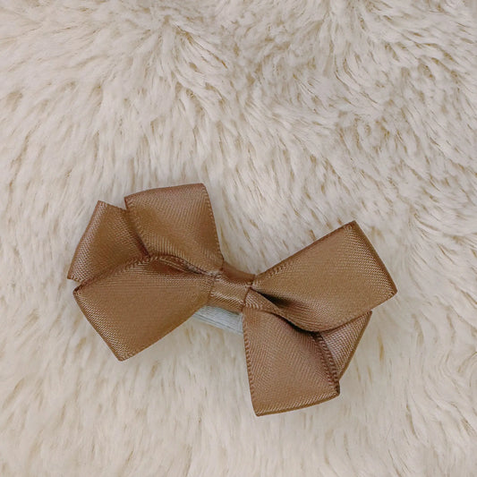 Baby Elegance: Satin Bow Hair Accessory