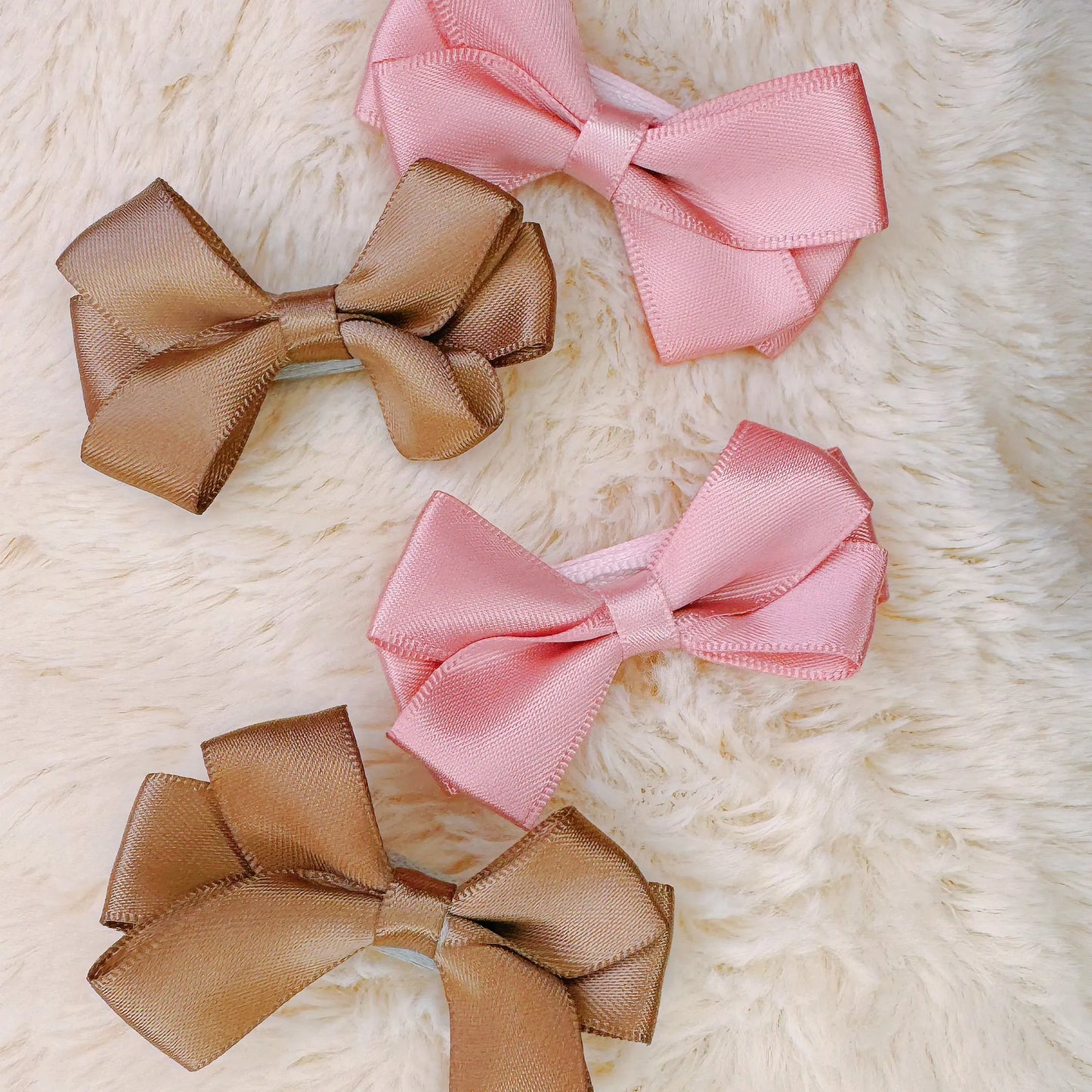 Baby Elegance: Satin Bow Hair Accessory