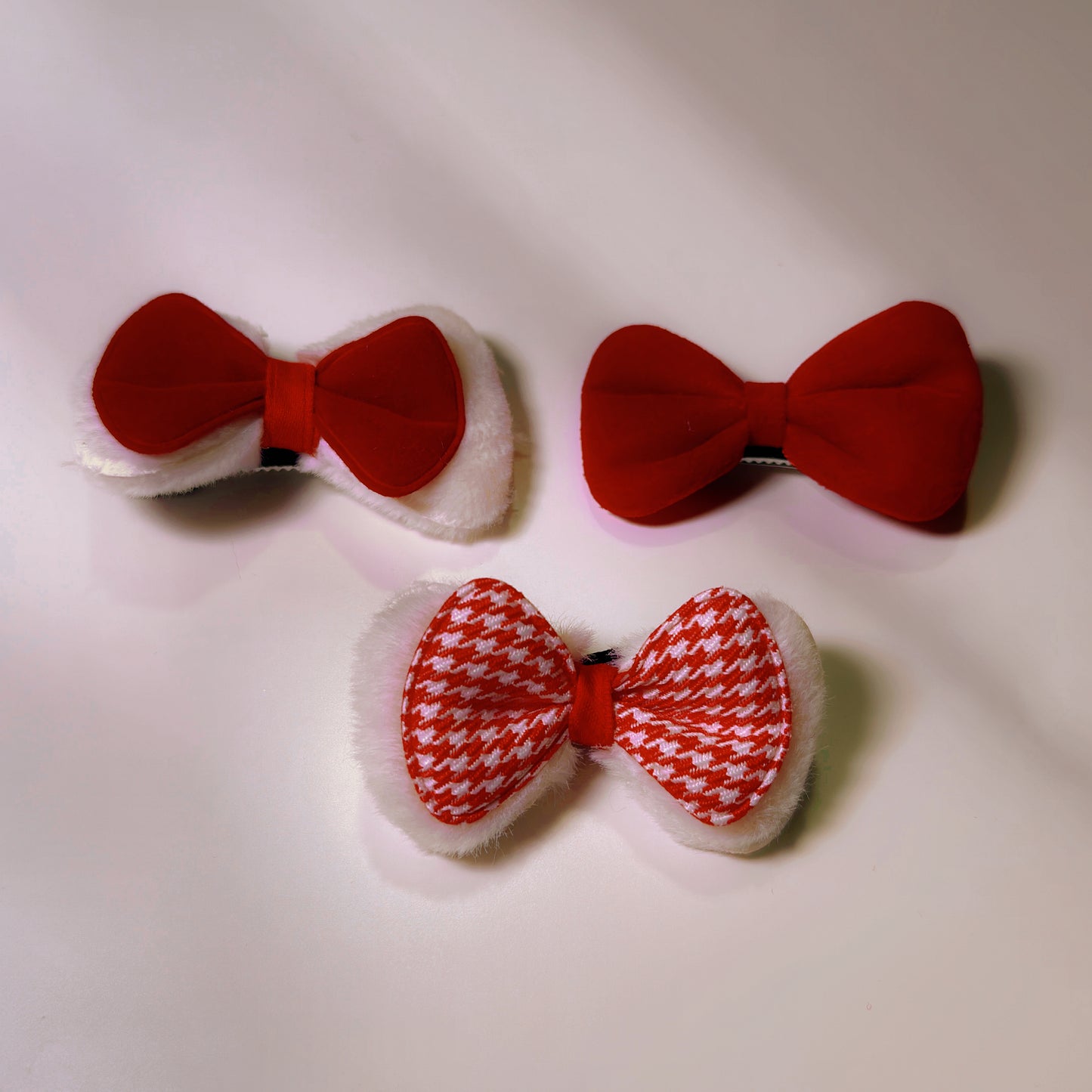 Plush Red Bow Collection