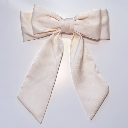 Ponytail Decoration Hair Clip with Large Satin Bow- Hair accessory -Hair bow- for girl for women