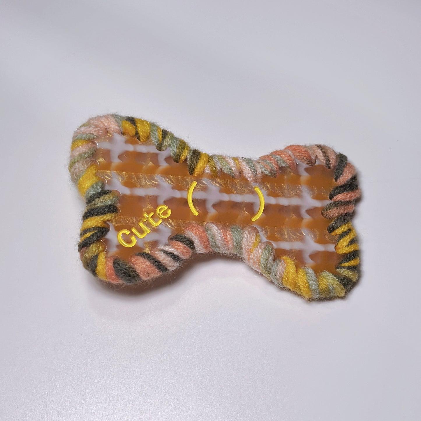 Eco-Friendly Acetate and Knitted Yarn Hair Clip