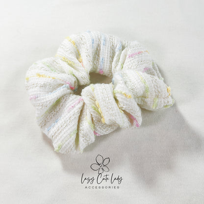 Sweet Candy Delight Fabric Hair Scrunchie