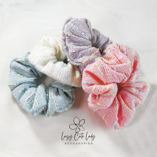 Sweet Candy Delight Fabric Hair Scrunchie