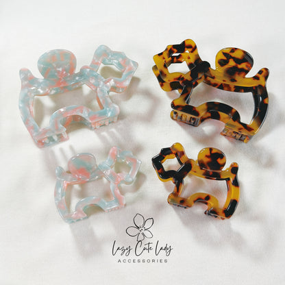 Hair clips set - Puppy Your EcoVine Acetate Collection