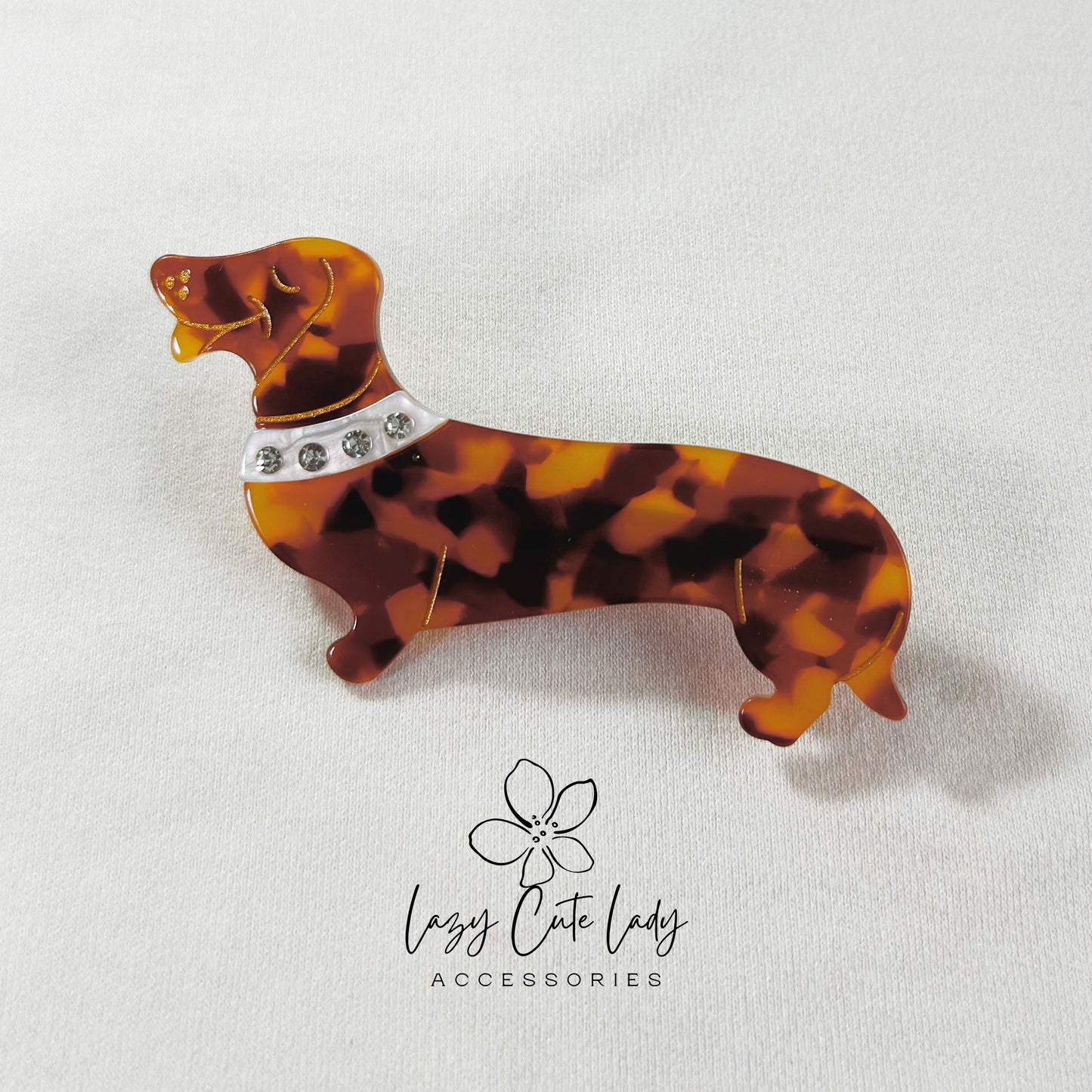 Adorable Dachshund-Shaped Hair Clip – Fashionable and Playful Accessory