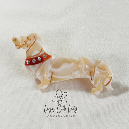 Hair clips set - Puppy Your EcoVine Acetate Collection