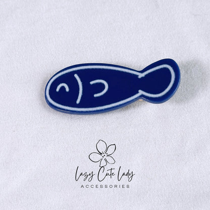 Whimsical Sea Charm Hair Clip - Hair accessory - fish hair clip