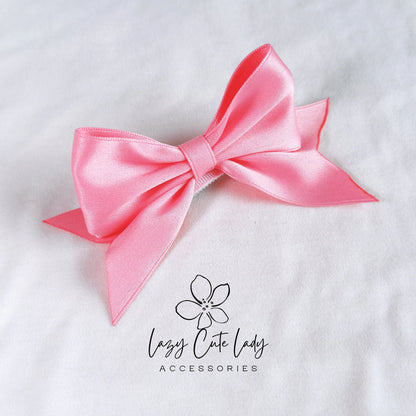 Cute Satin Hair Bow Clips - Hair accessory- Hair clips for girl - gift